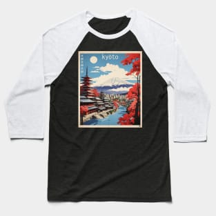 Kyoto Japan Vintage Poster Tourism 2 Baseball T-Shirt